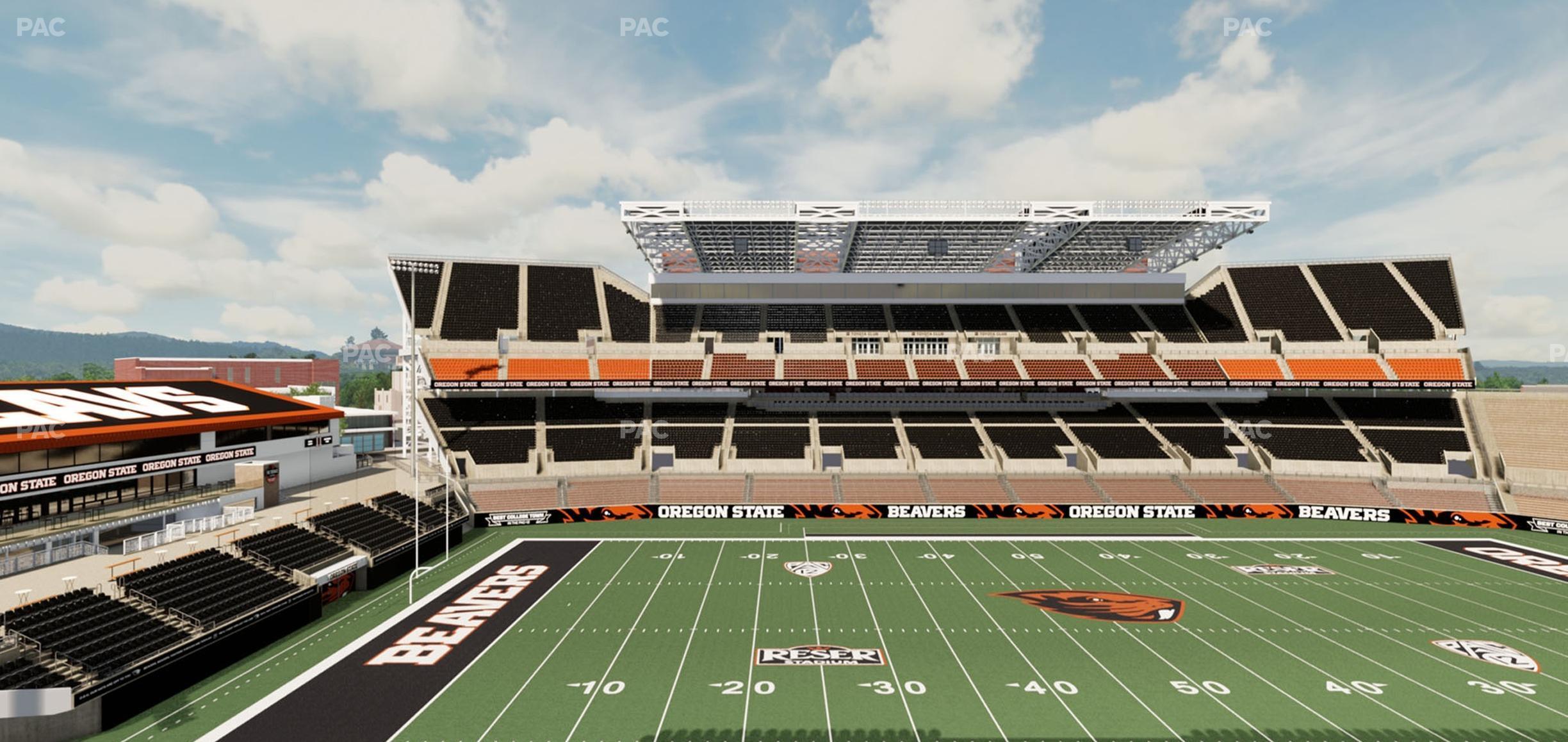 Seating view for Reser Stadium Section 235