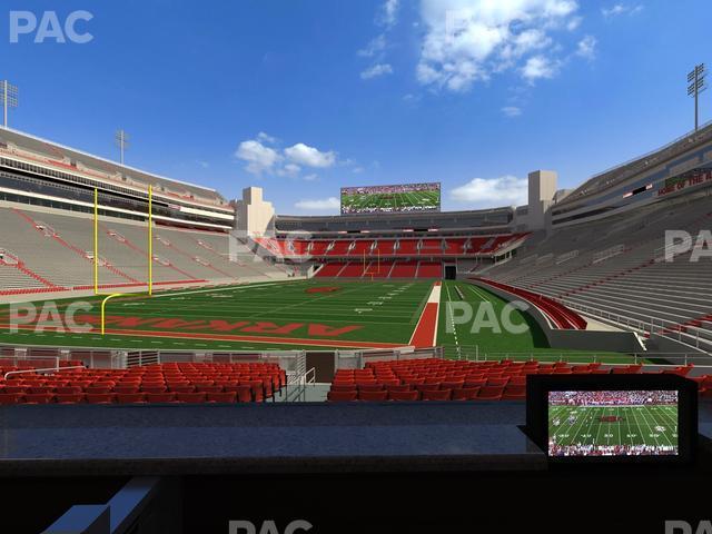 Seating view for Razorback Stadium Section Loge 26