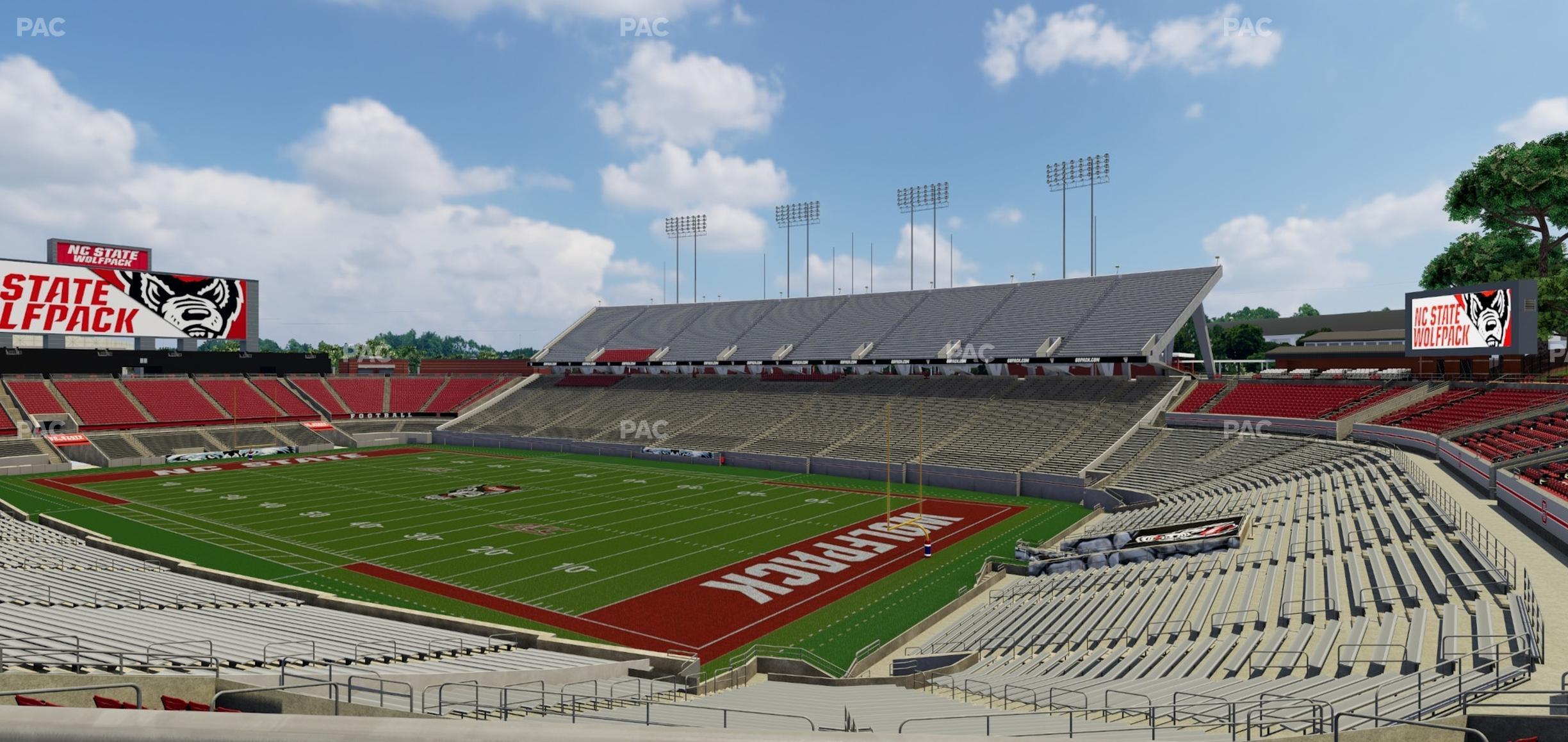 Seating view for Carter-Finley Stadium Section 215