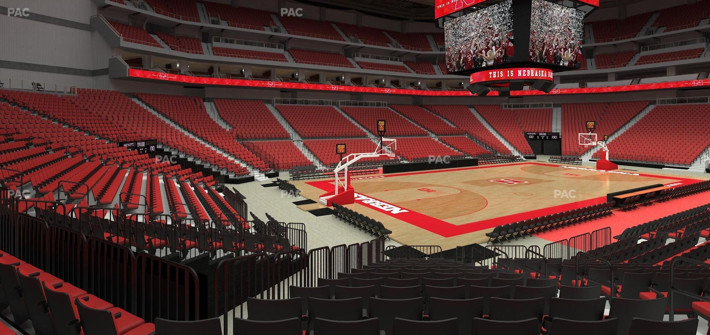 Seating view for Pinnacle Bank Arena Section 121