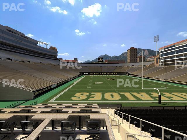 Seating view for Folsom Field Section Loge Box 159