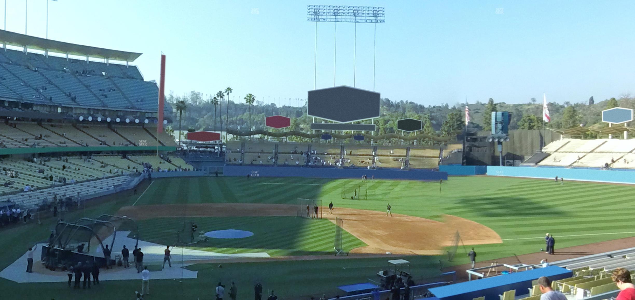 Seating view for Dodger Stadium Section 124 Lg