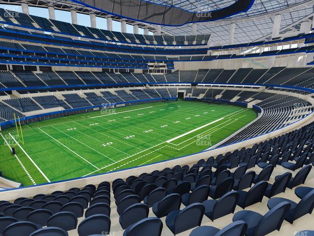 Seating view for SoFi Stadium Section 213