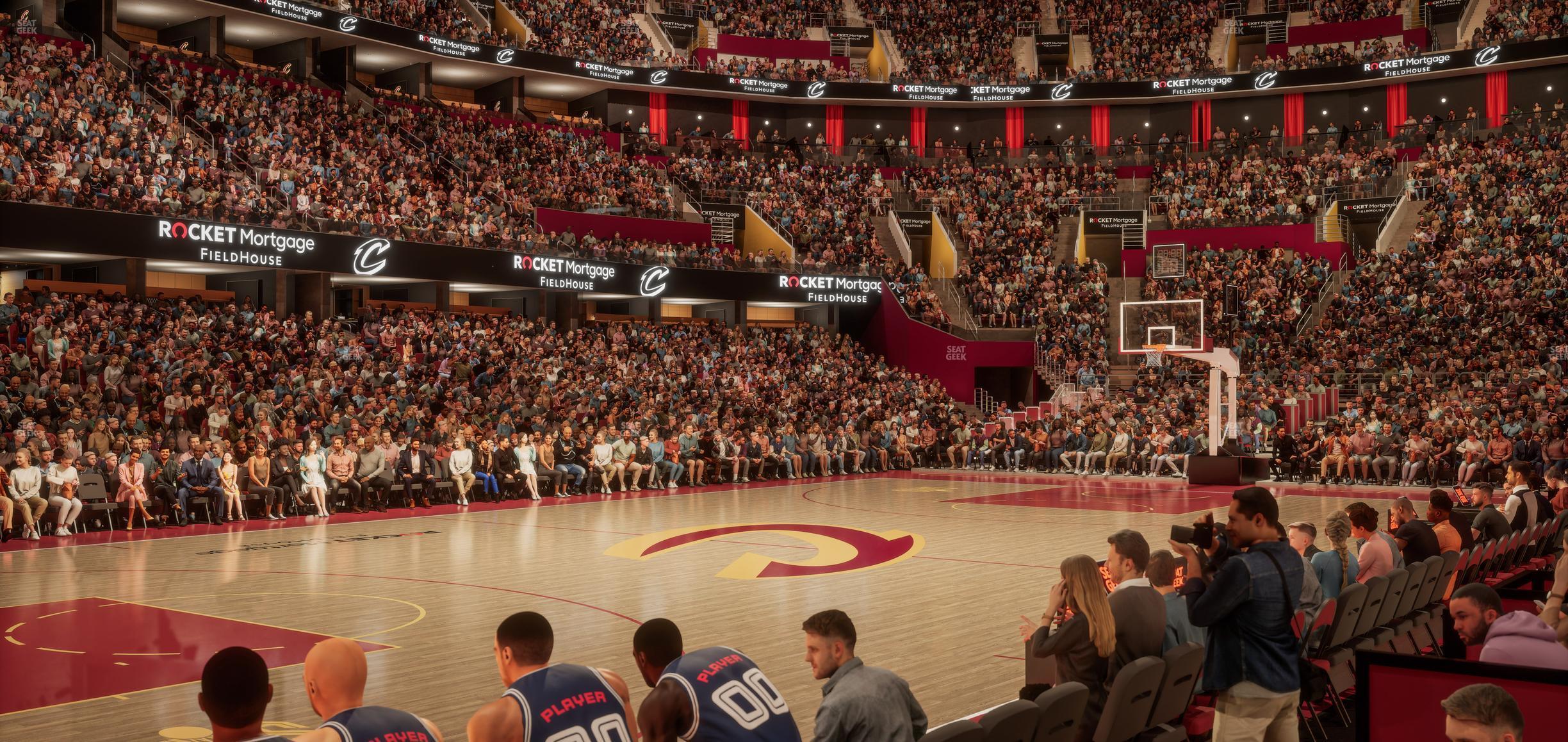 Seating view for Rocket Mortgage FieldHouse Section Floor 9