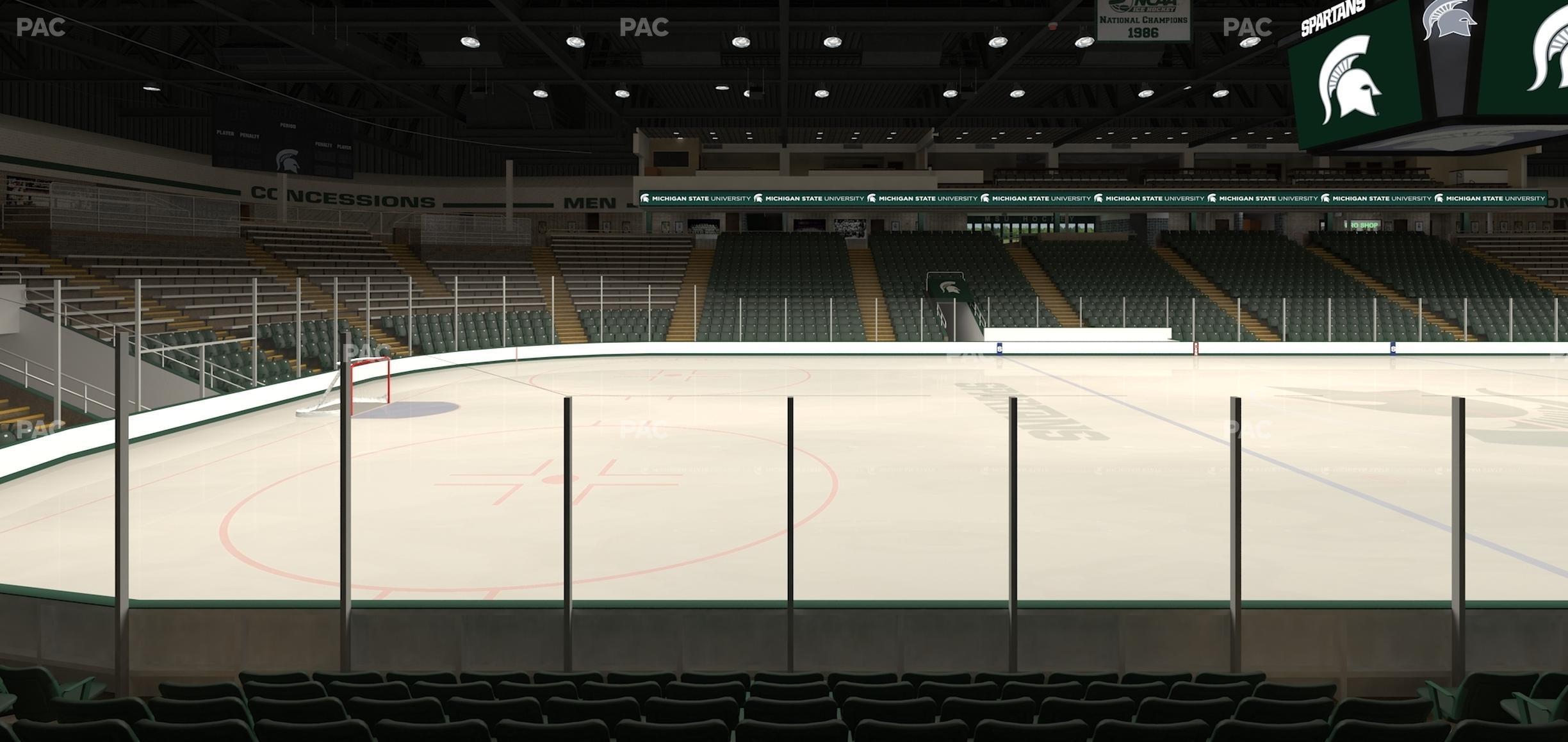 Seating view for Munn Ice Arena Section W