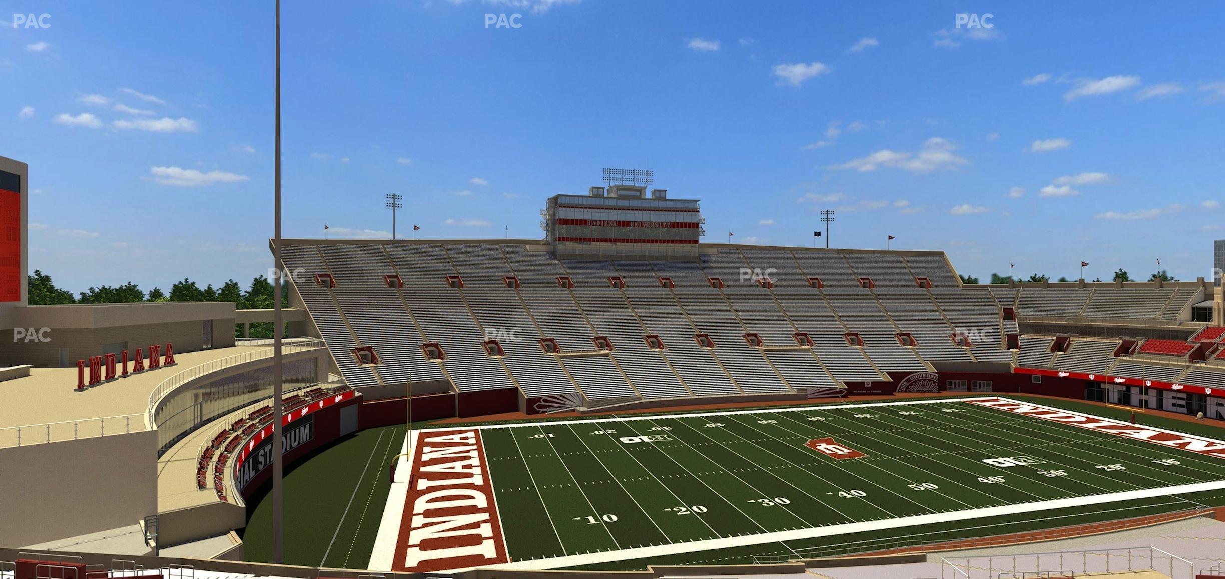 Seating view for Memorial Stadium - Indiana Section 30