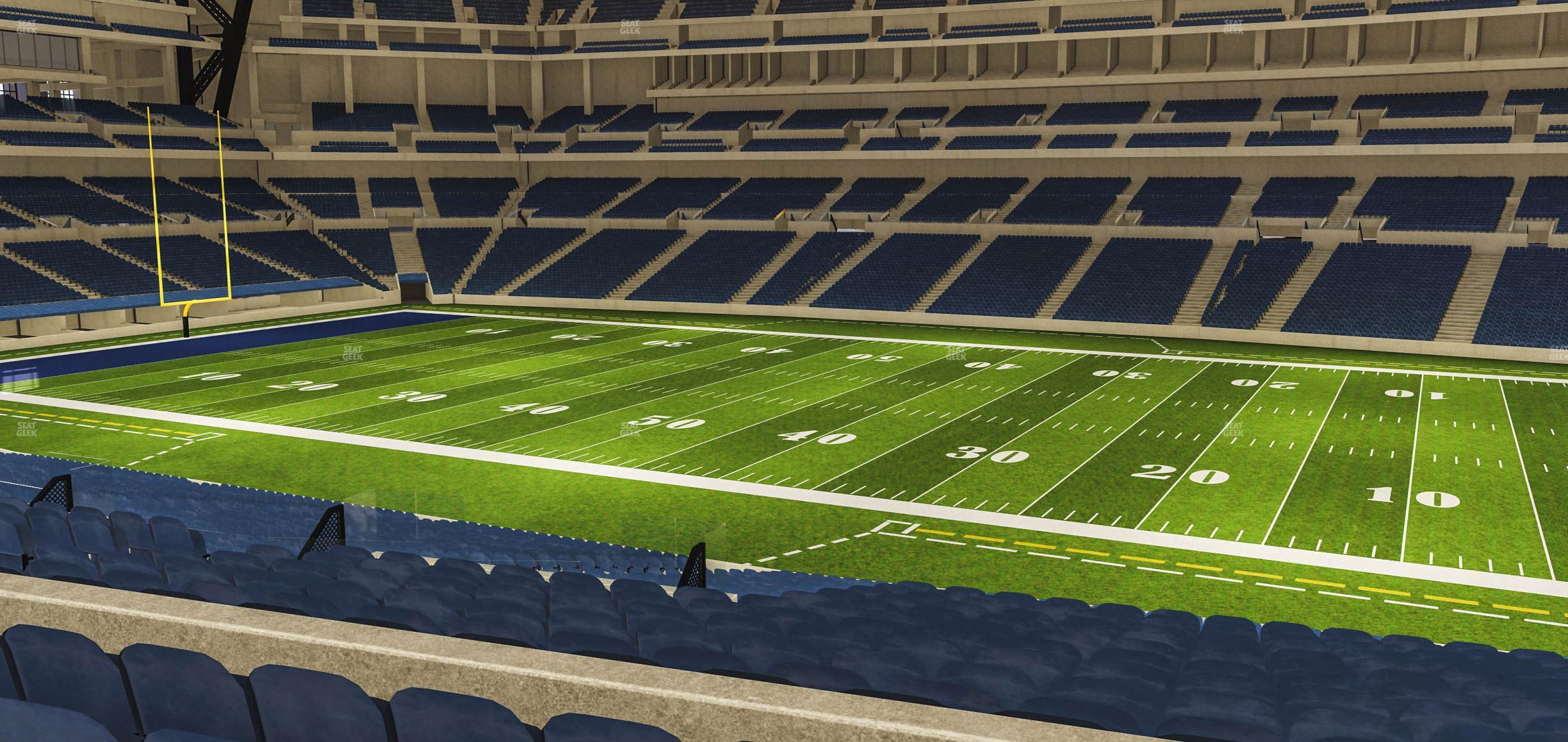 Seating view for Lucas Oil Stadium Section 210