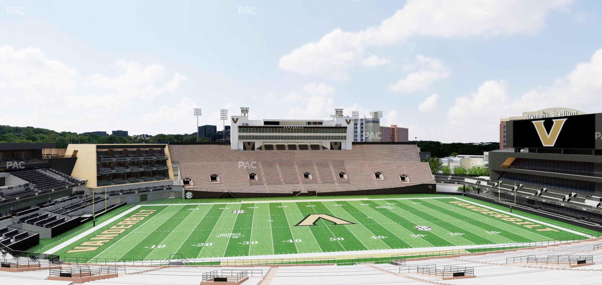 Seating view for FirstBank Stadium Section R