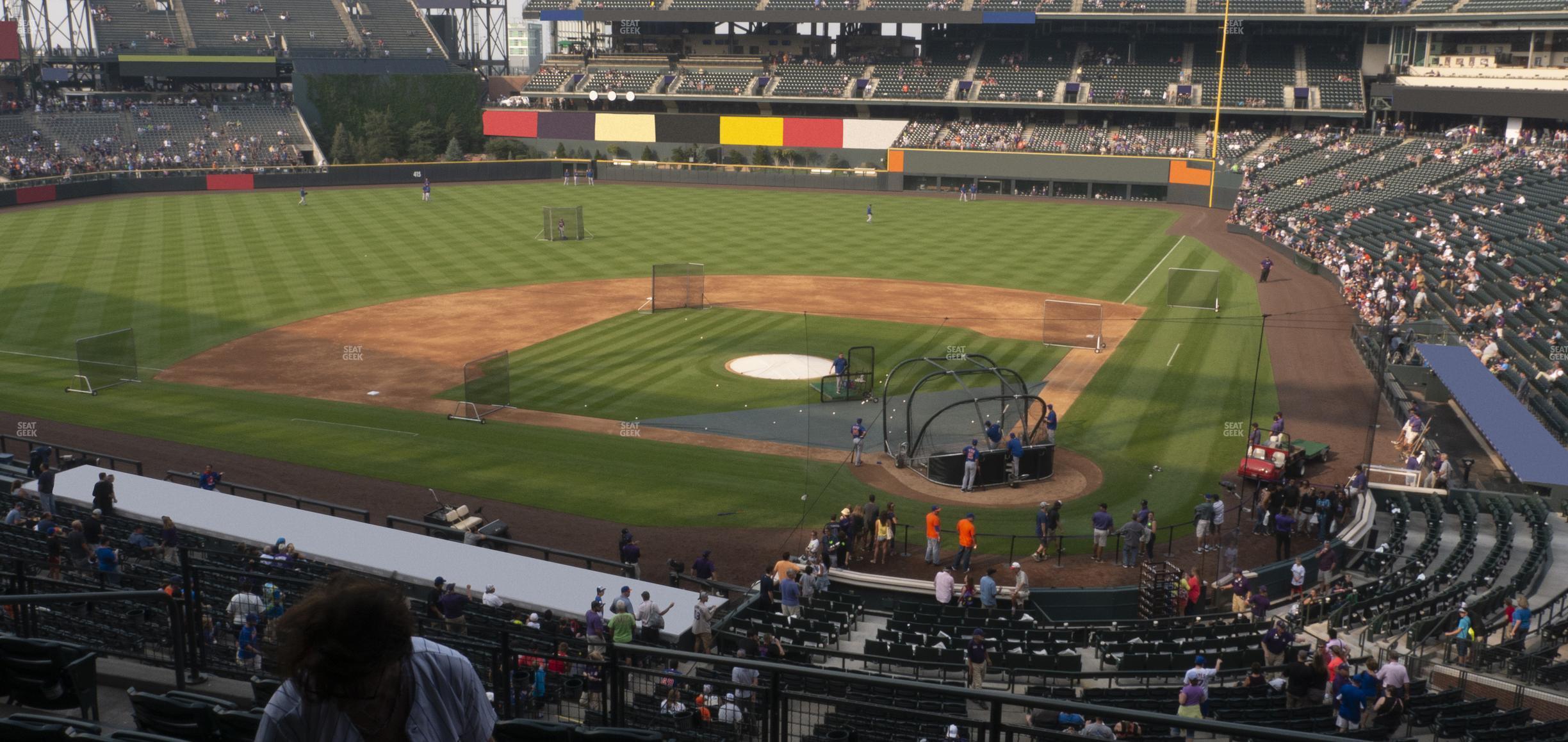 Seating view for Coors Field Section 234