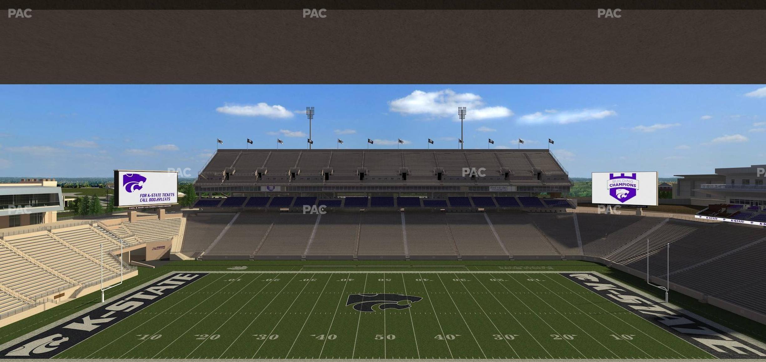 Seating view for Bill Snyder Family Stadium Section Loge 318