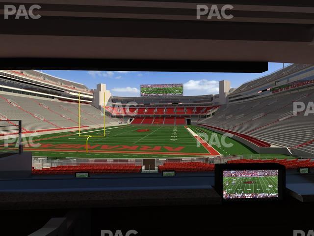 Seating view for Razorback Stadium Section Loge 41