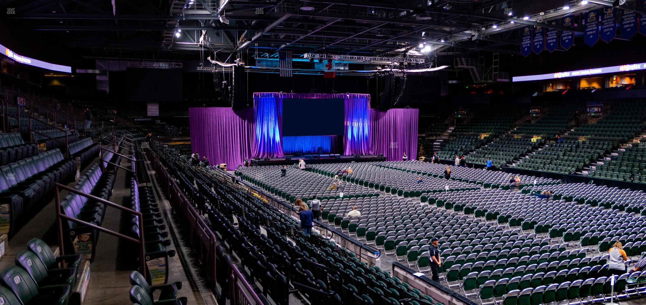 Seating view for Blue Arena at The Ranch Events Complex Section P