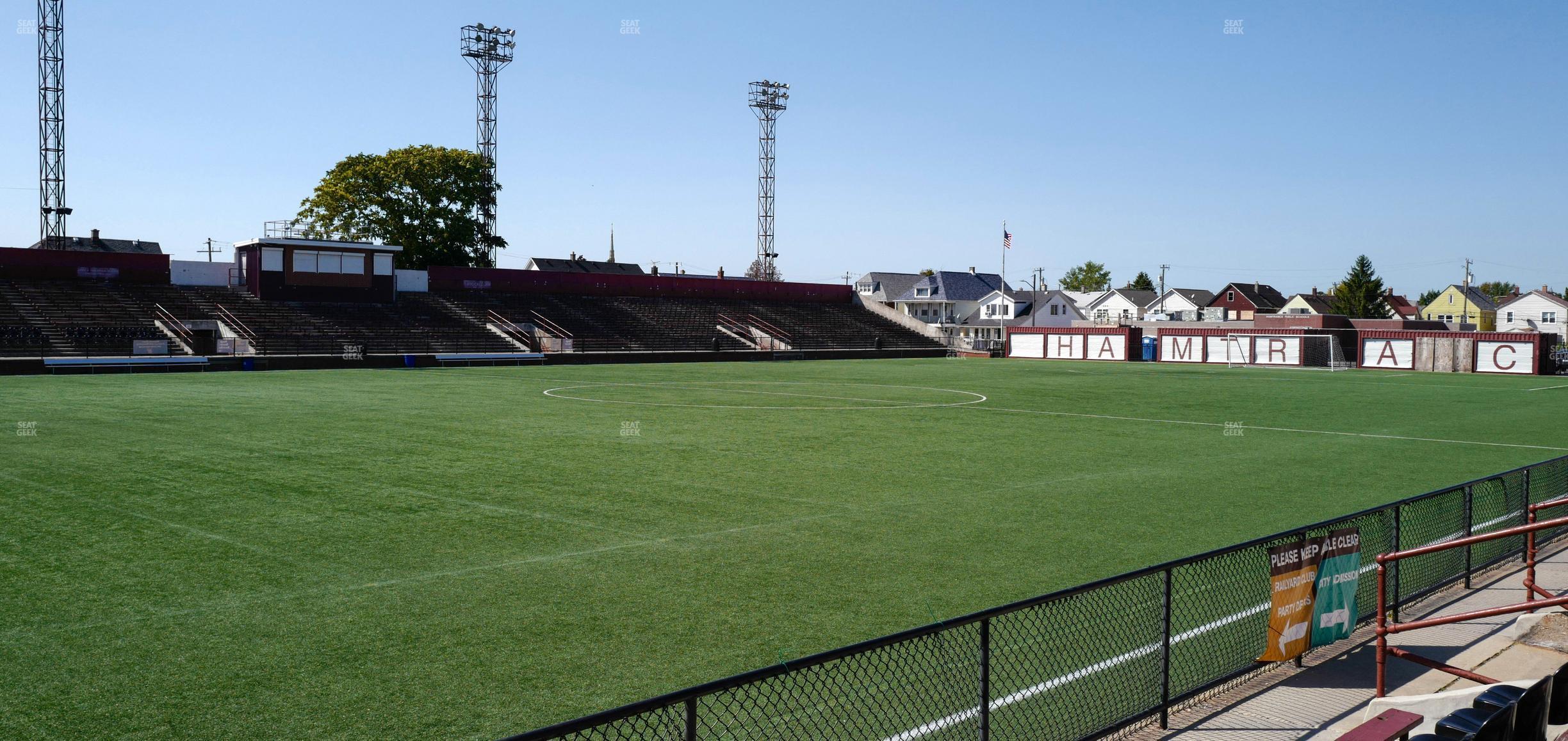 Seating view for Keyworth Stadium Section Railyard Club 2