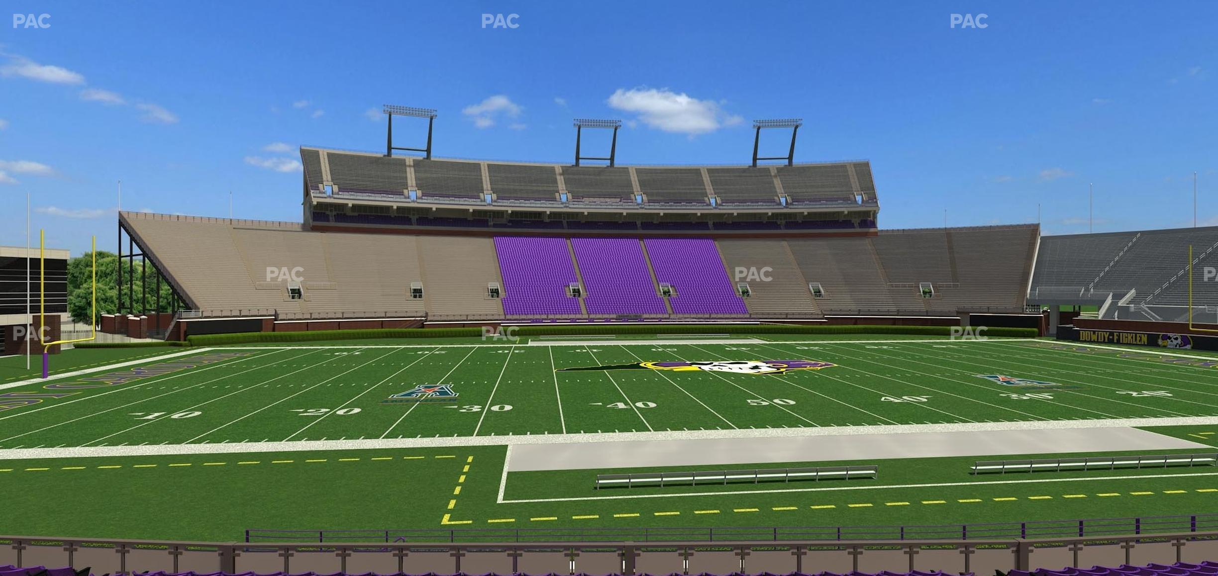 Seating view for Dowdy-Ficklen Stadium Section 7