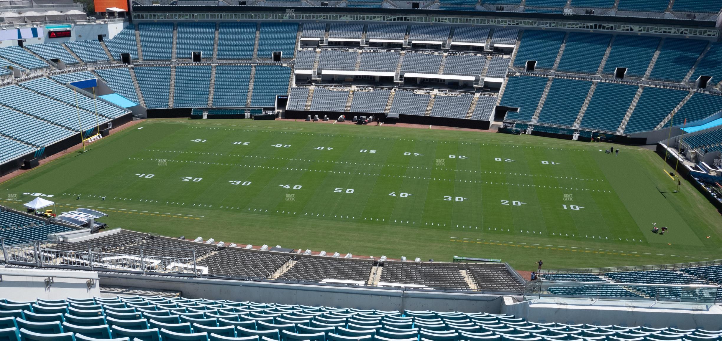 Seating view for EverBank Stadium Section 409