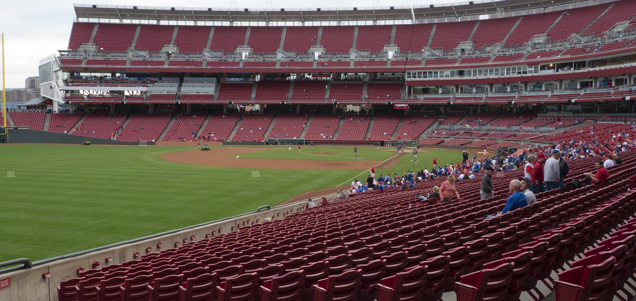 Seating view for Great American Ball Park Section 109