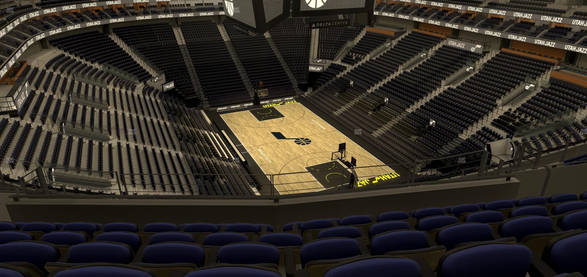 Seating view for Delta Center Section 105