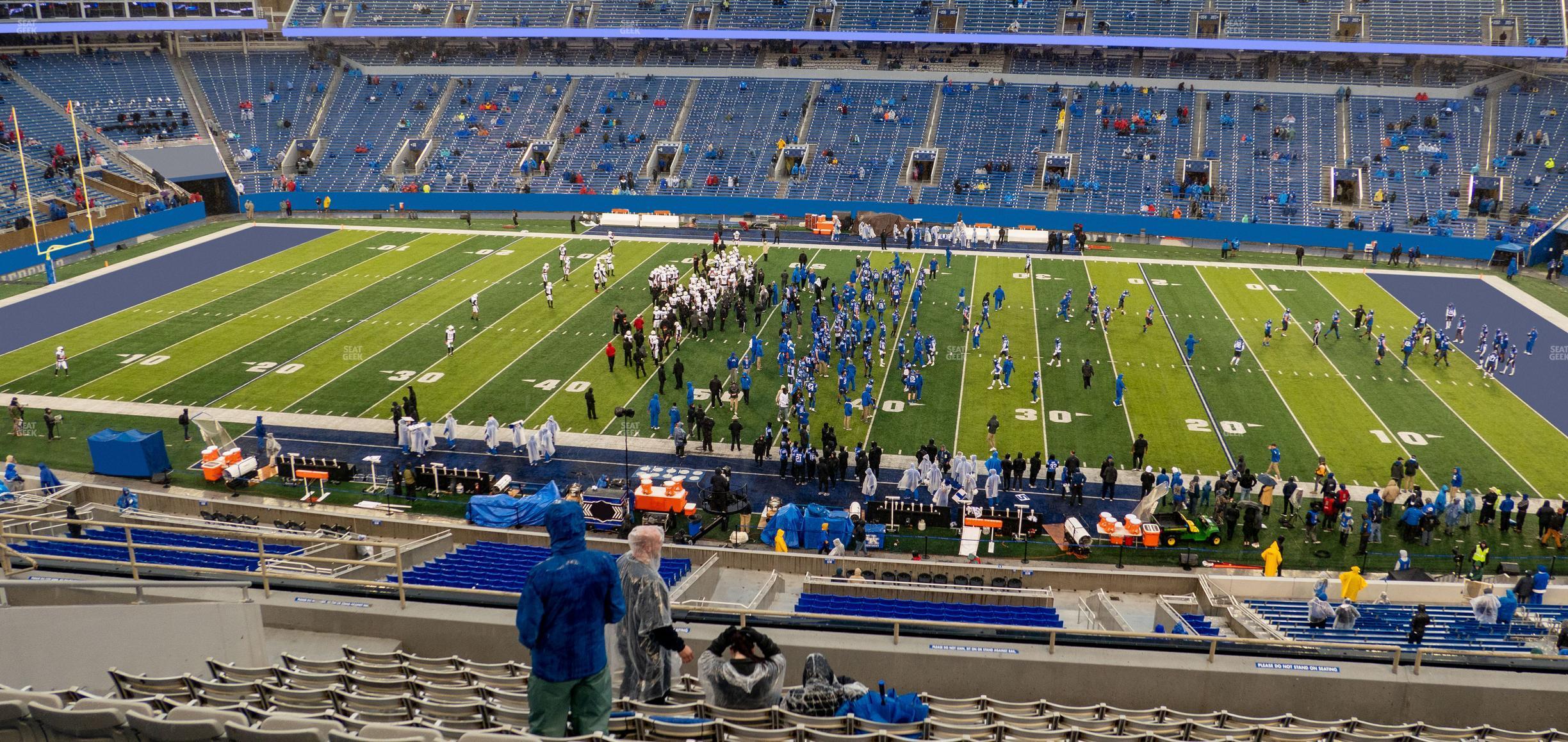 Seating view for Kroger Field Section 227