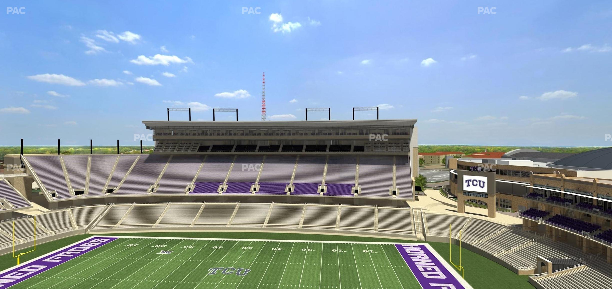 Seating view for Amon G. Carter Stadium Section 304