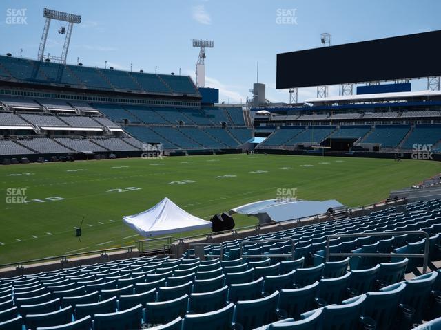 Seating view for EverBank Stadium Section 115