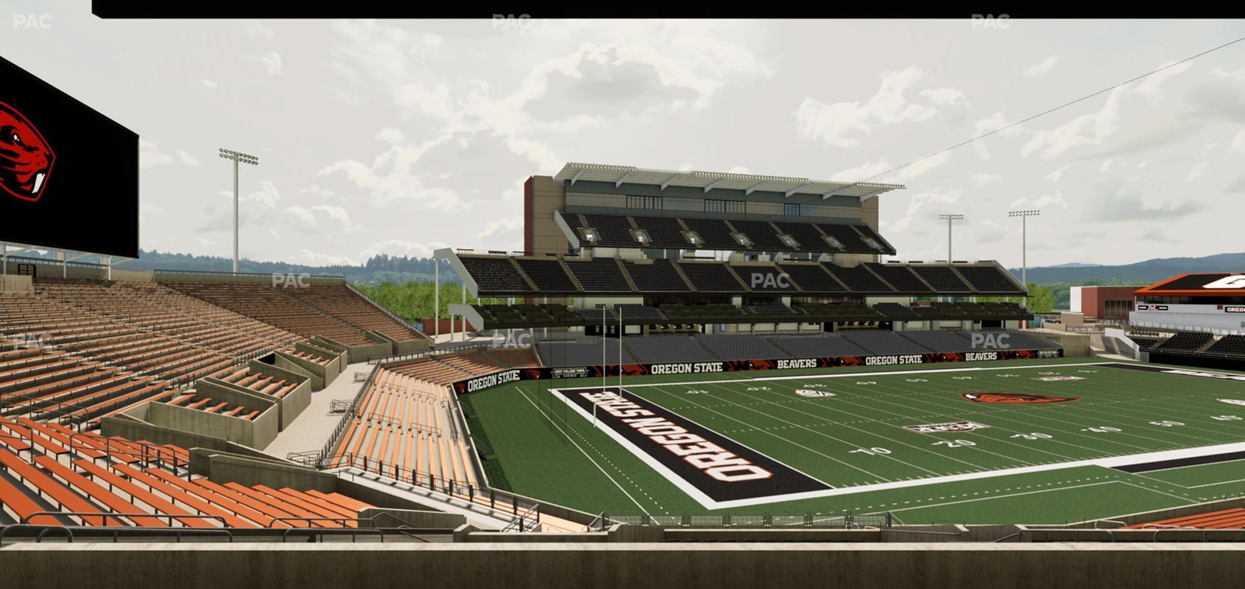 Seating view for Reser Stadium Section 121