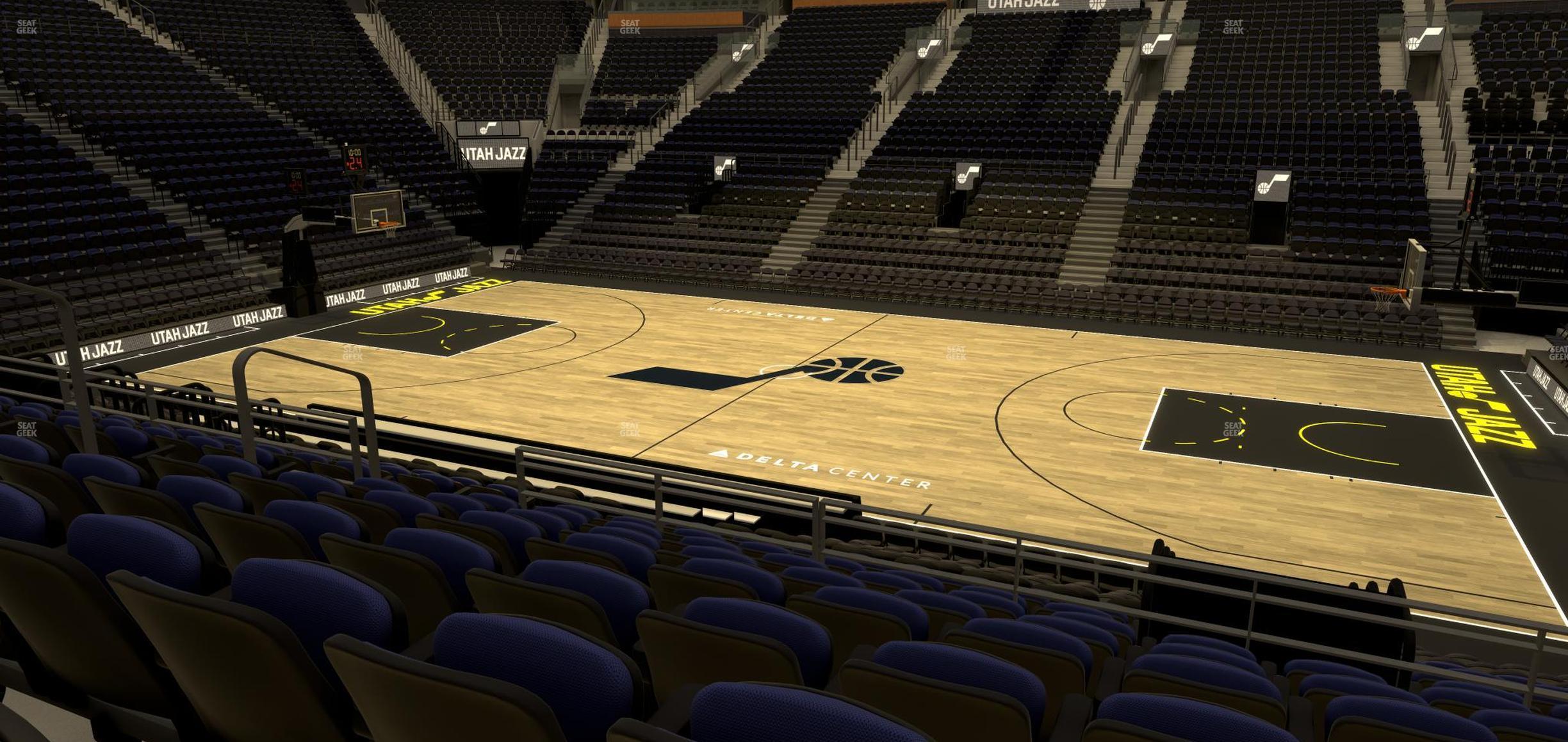 Seating view for Delta Center Section 6