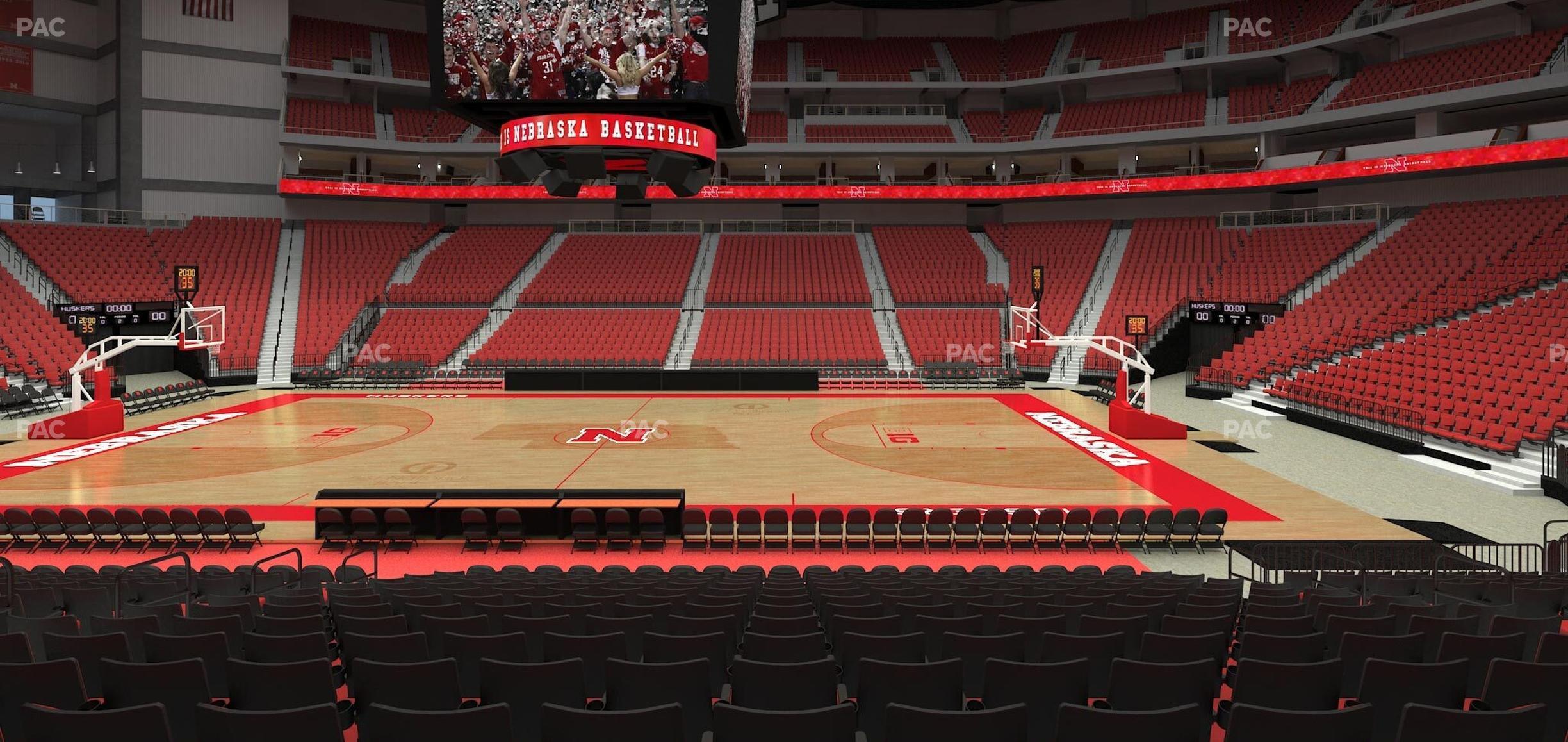 Seating view for Pinnacle Bank Arena Section 117