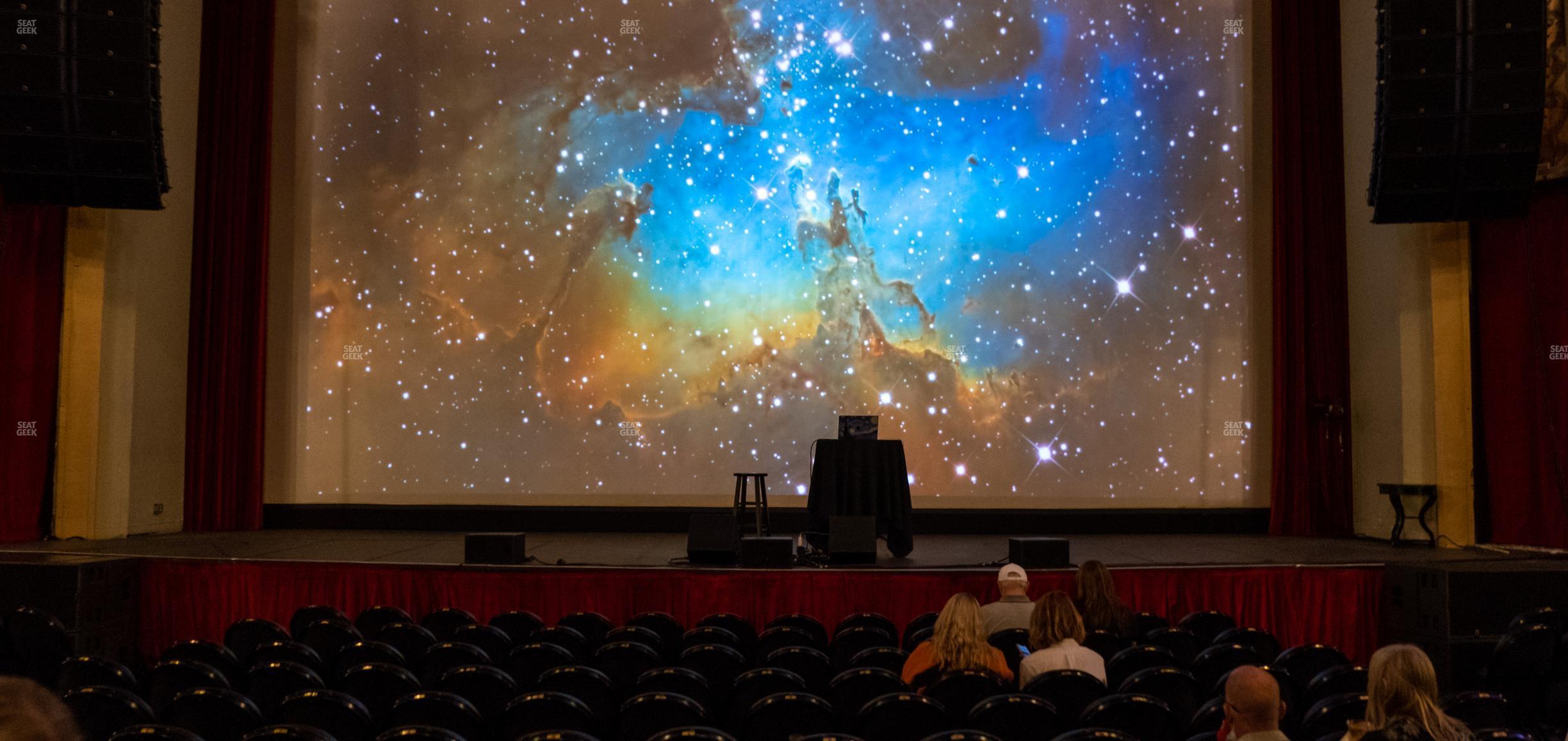 Seating view for Paramount Theatre - CO Section Orchestra Center