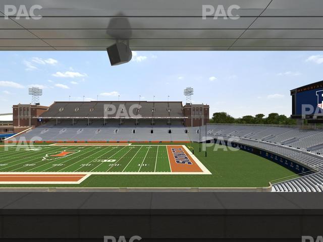 Seating view for Memorial Stadium - IL Section Colonnades Club 303