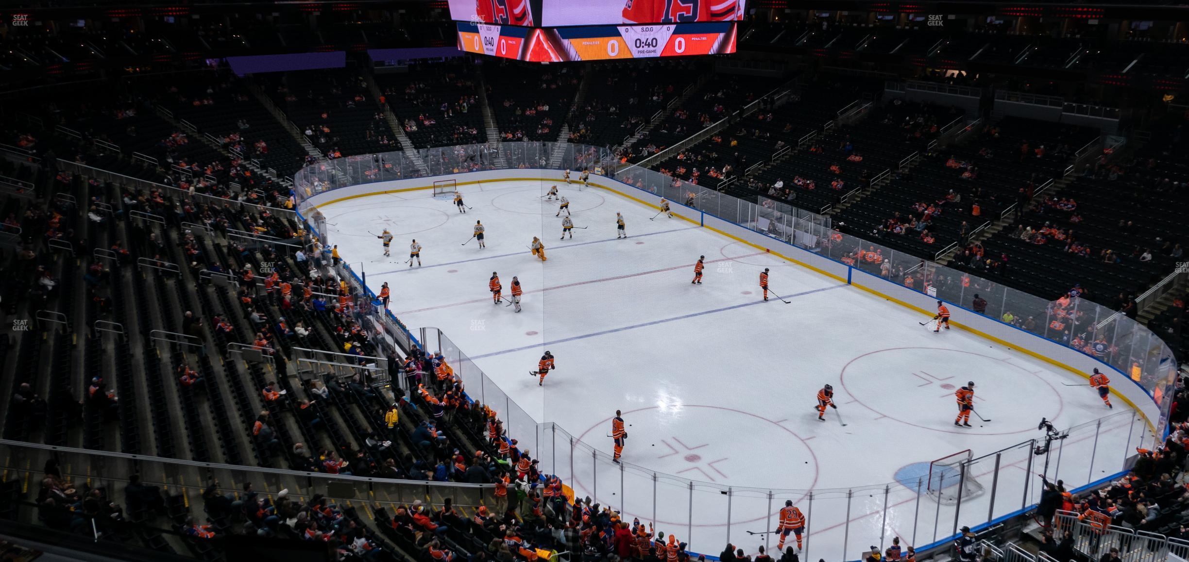 Seating view for Rogers Place Section Loge 2