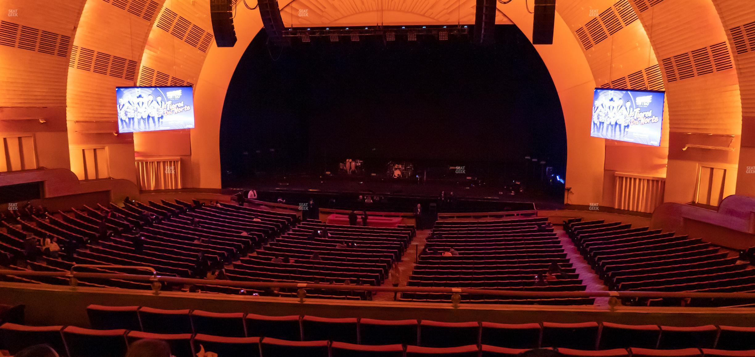 Seating view for Radio City Music Hall Section First Mezzanine 3