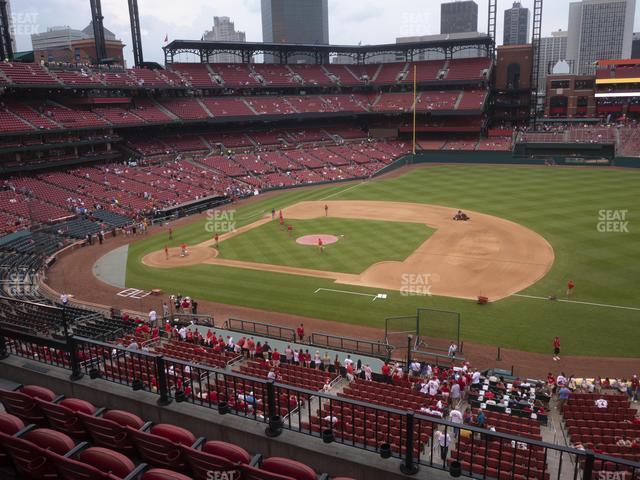 Seating view for Busch Stadium Section Infield Redbird Club 242