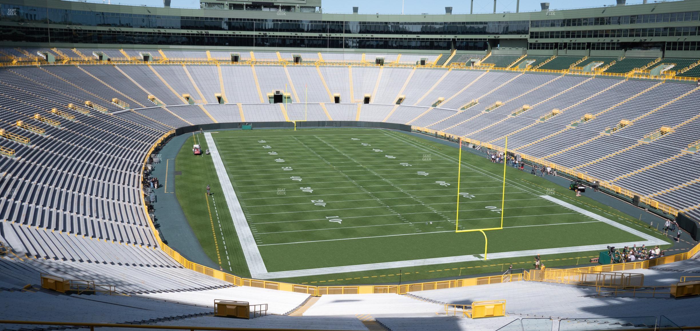 Seating view for Lambeau Field Section 346