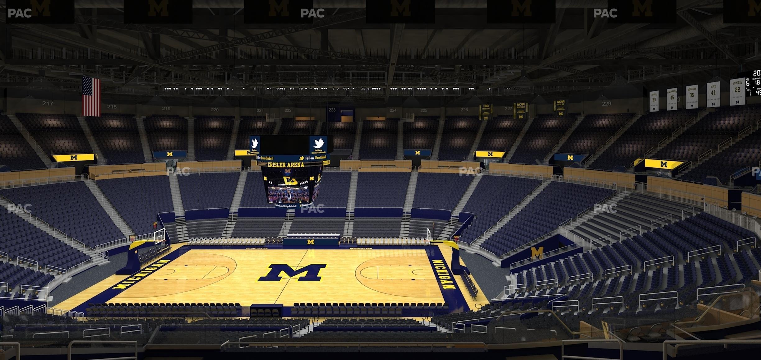 Seating view for Crisler Center Section 204