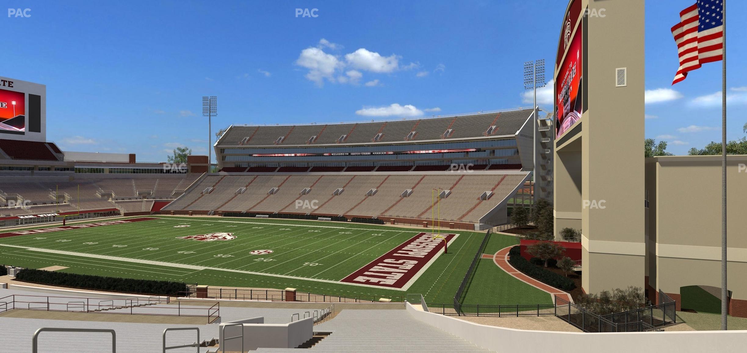 Seating view for Davis Wade Stadium Section 1