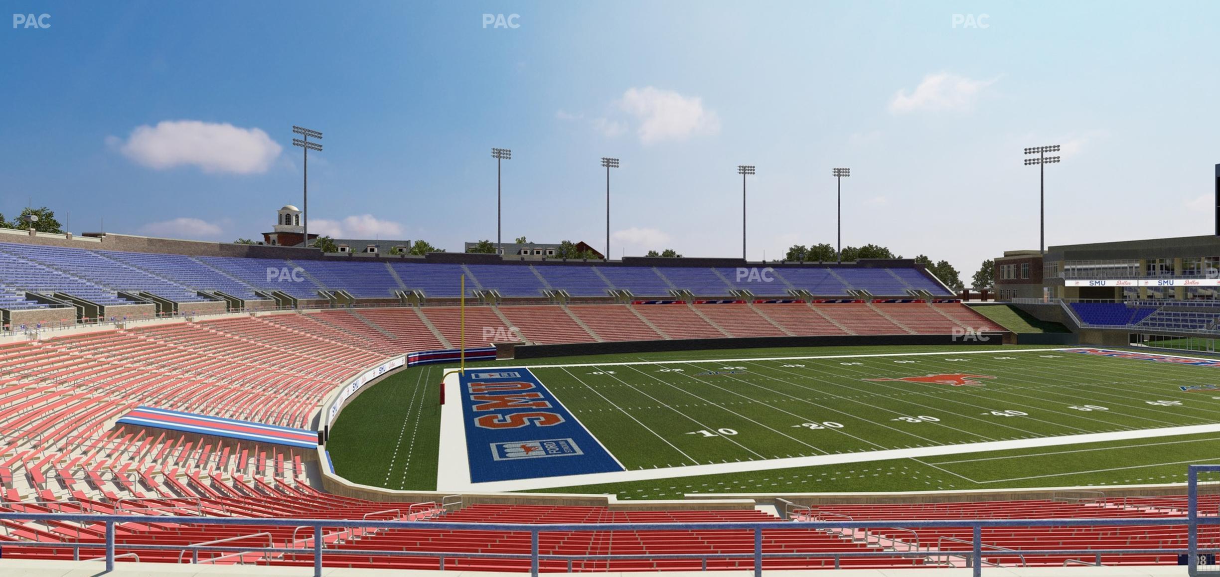 Seating view for Gerald Ford Stadium Section 208