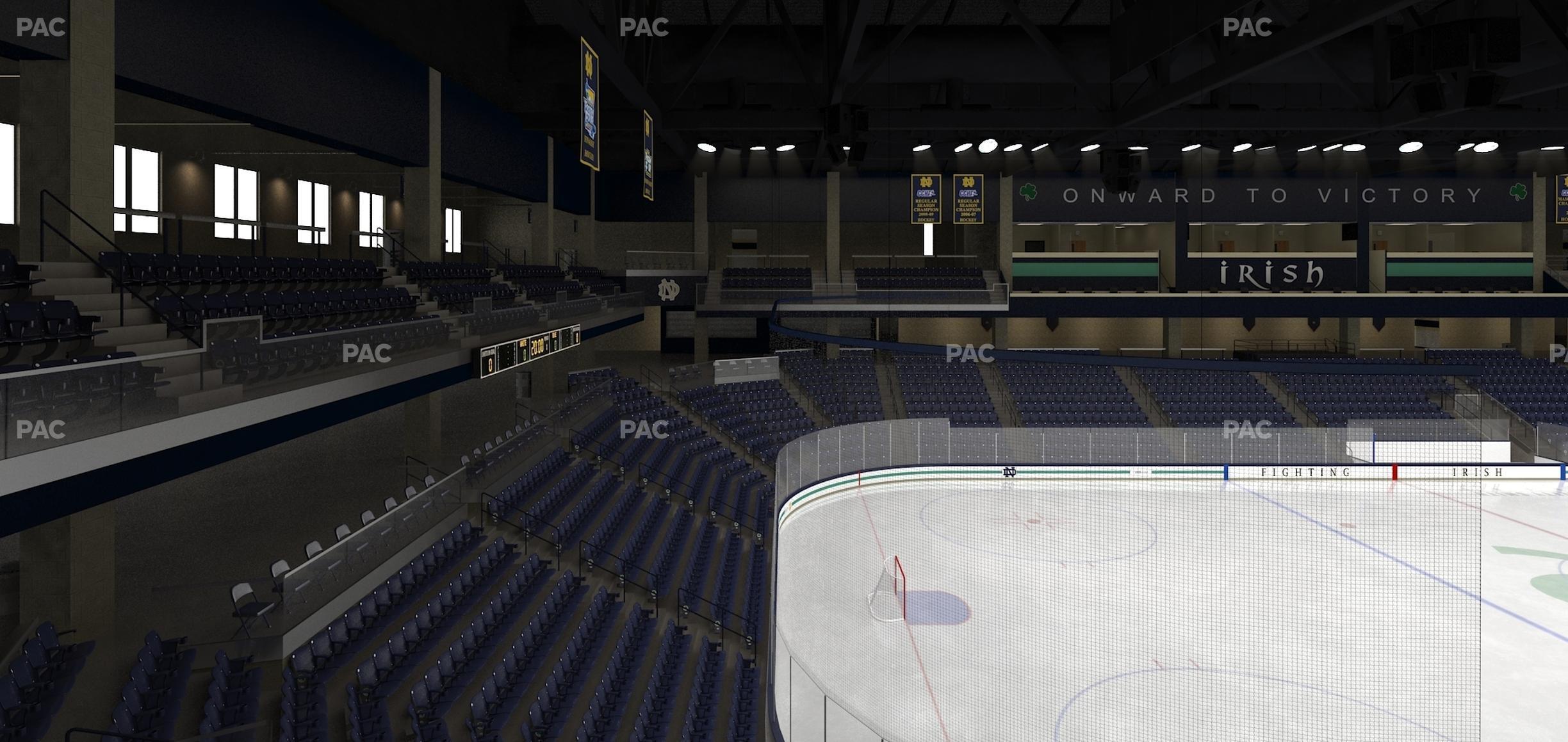 Seating view for Compton Family Ice Arena Section 118