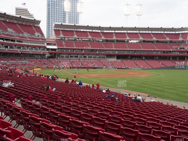 Seating view for Great American Ball Park Section 136