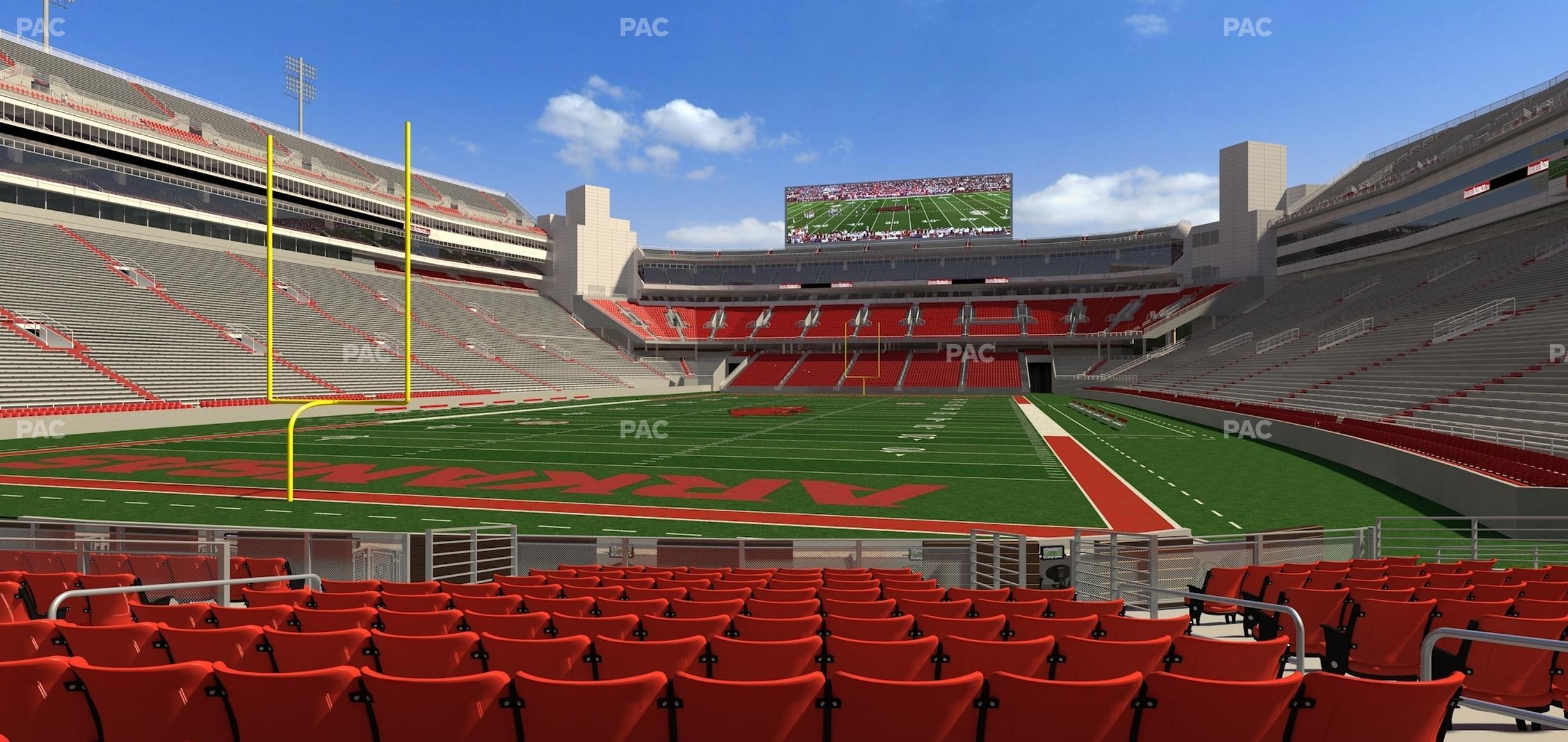 Seating view for Razorback Stadium Section F 3