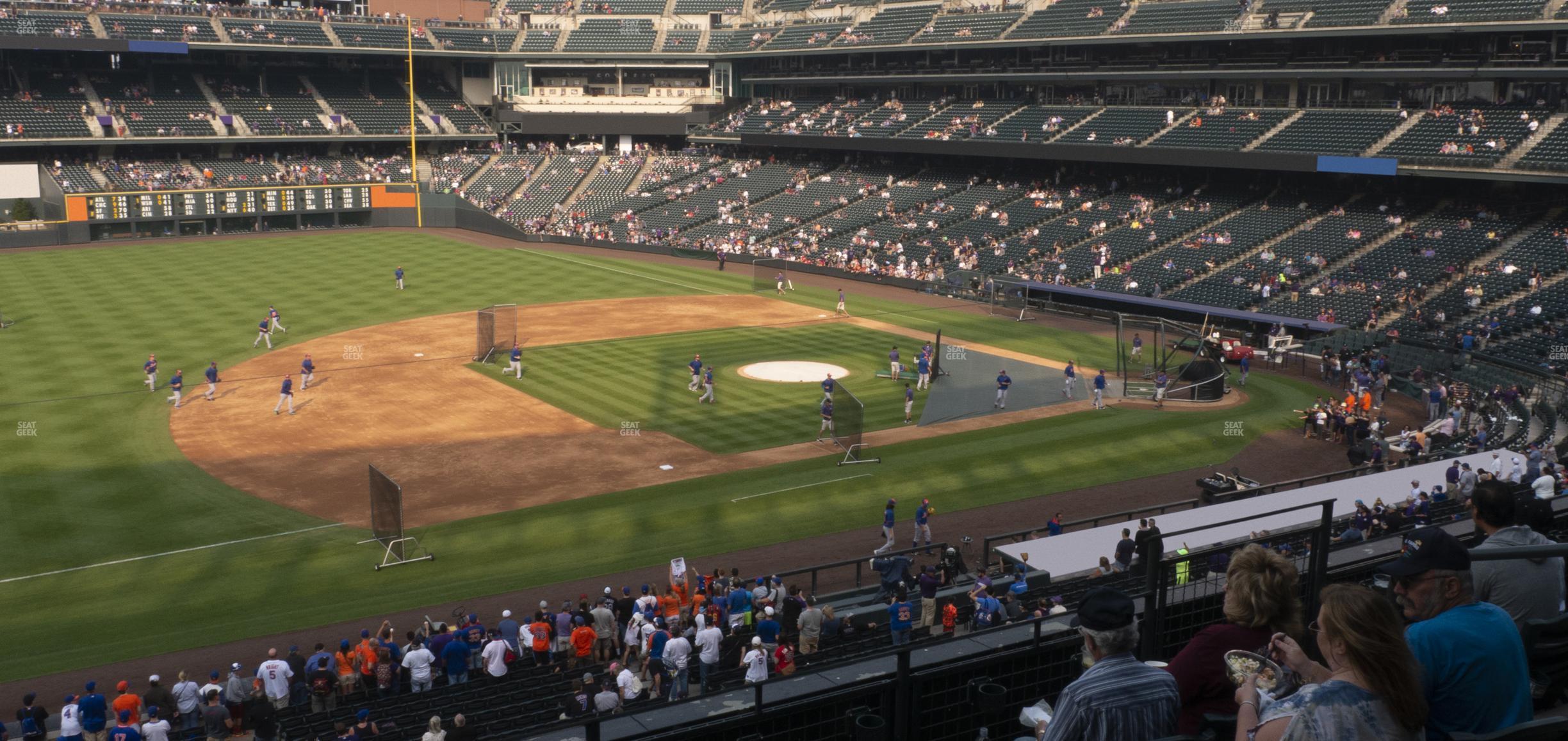 Seating view for Coors Field Section 242