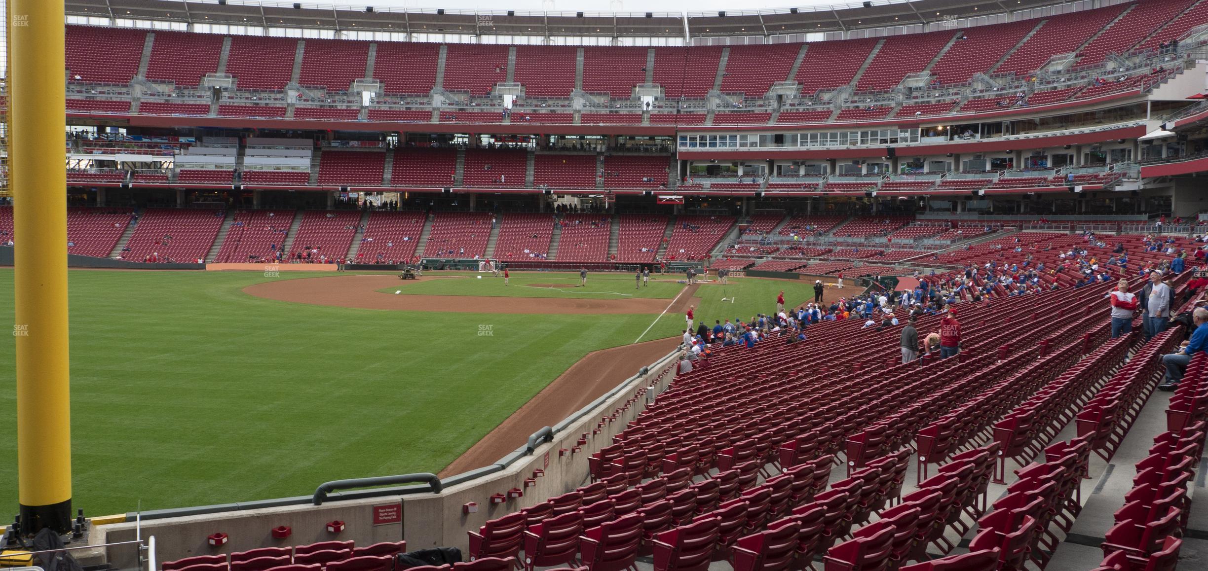 Seating view for Great American Ball Park Section 108