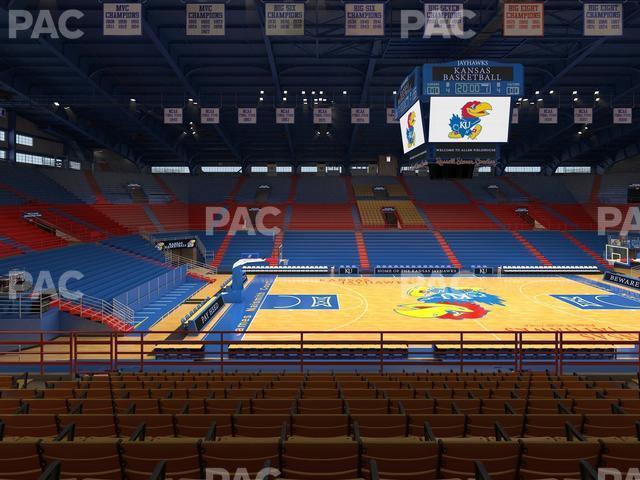 Seating view for Allen Fieldhouse Section 7