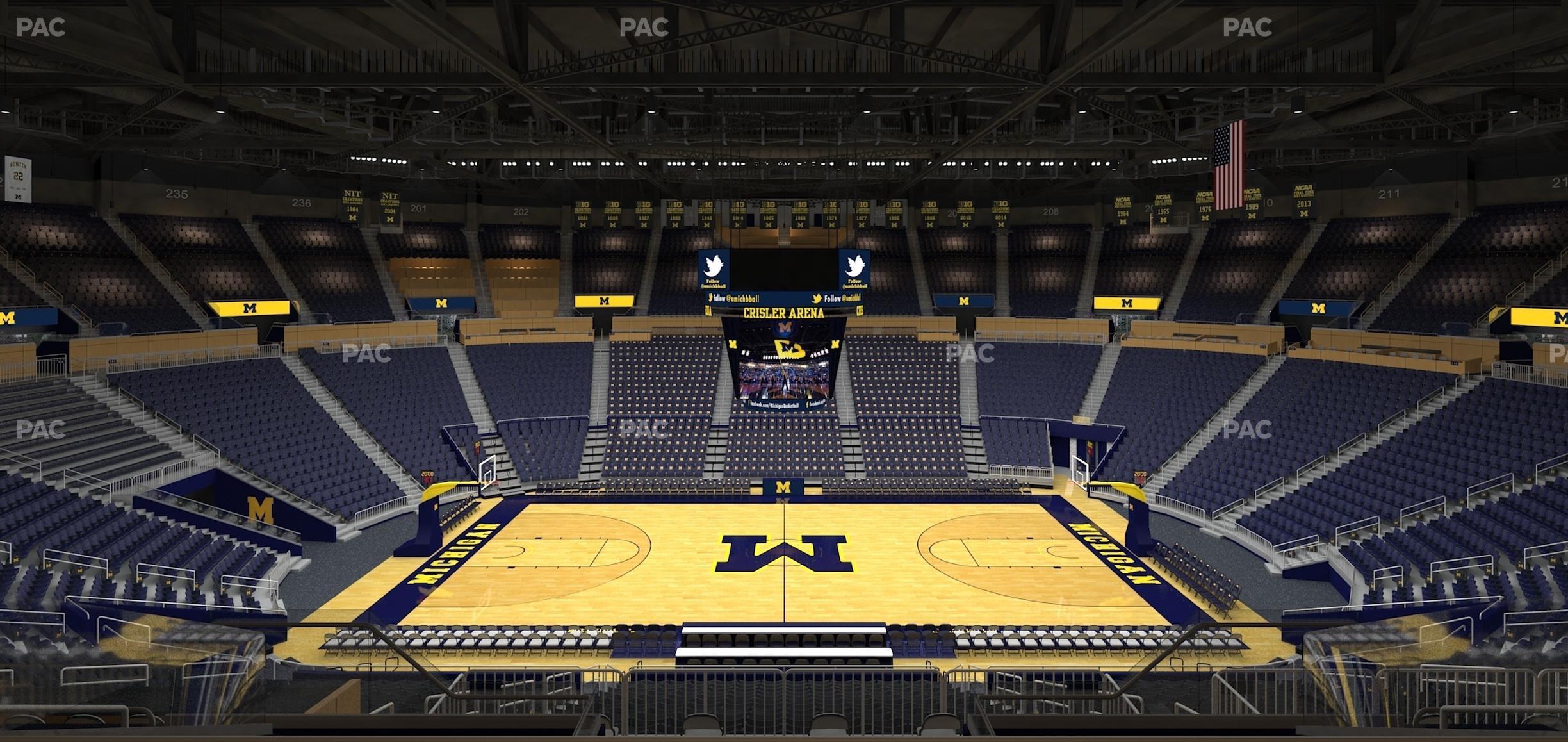 Seating view for Crisler Center Section 223