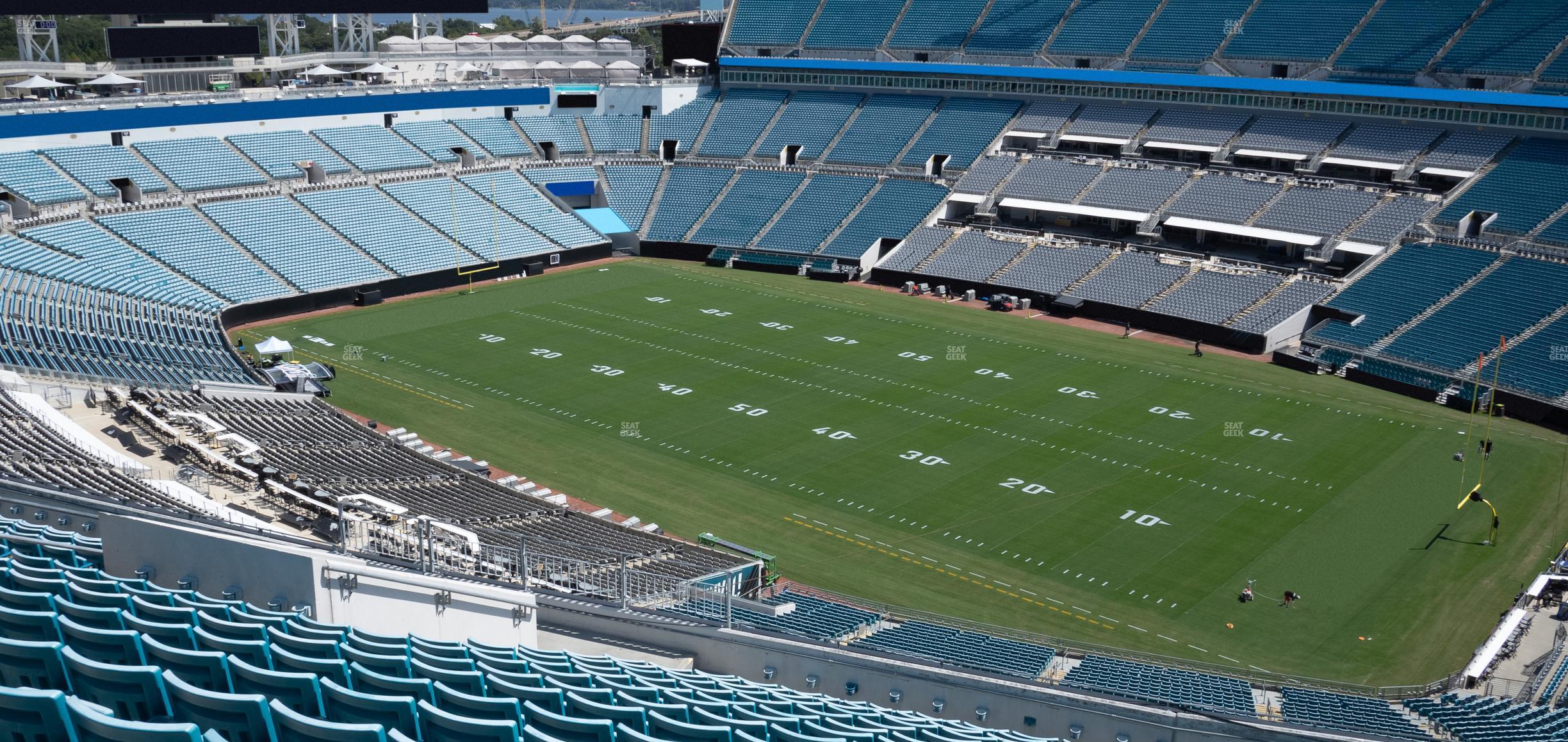 Seating view for EverBank Stadium Section 404