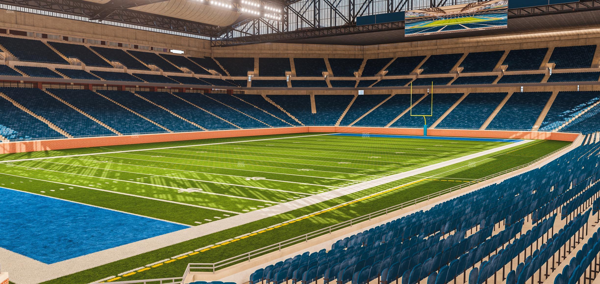 Seating view for Ford Field Section 100