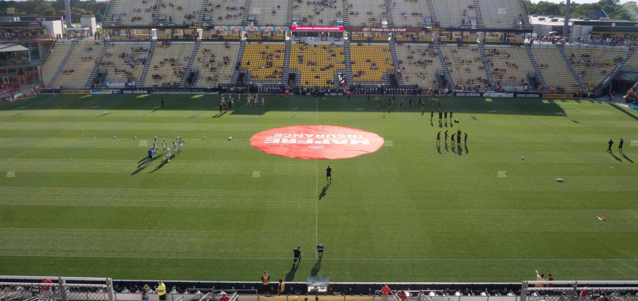 Seating view for Historic Crew Stadium Section 206