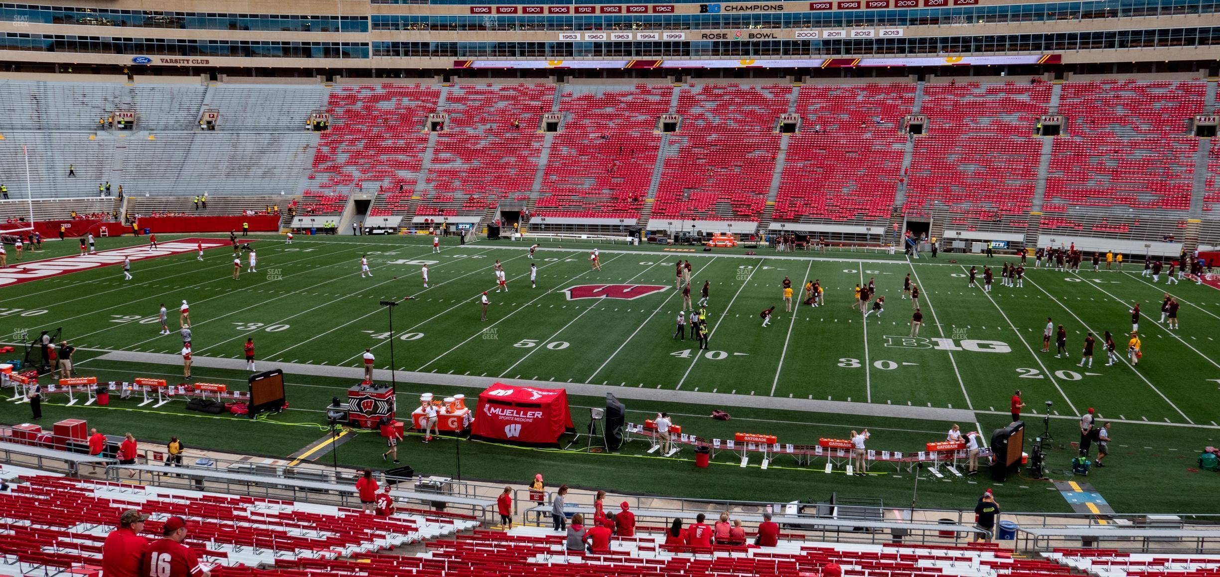 Seating view for Camp Randall Stadium Section D