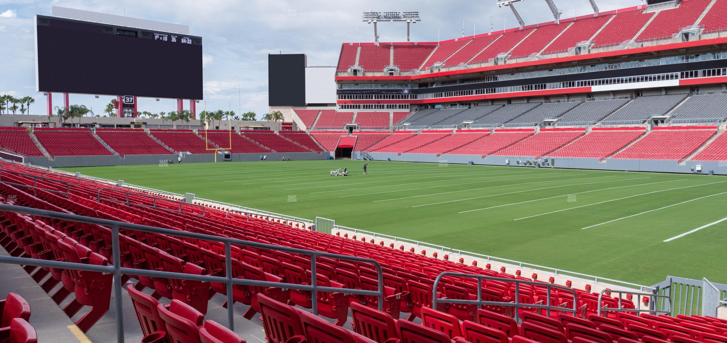 Seating view for Raymond James Stadium Section 140