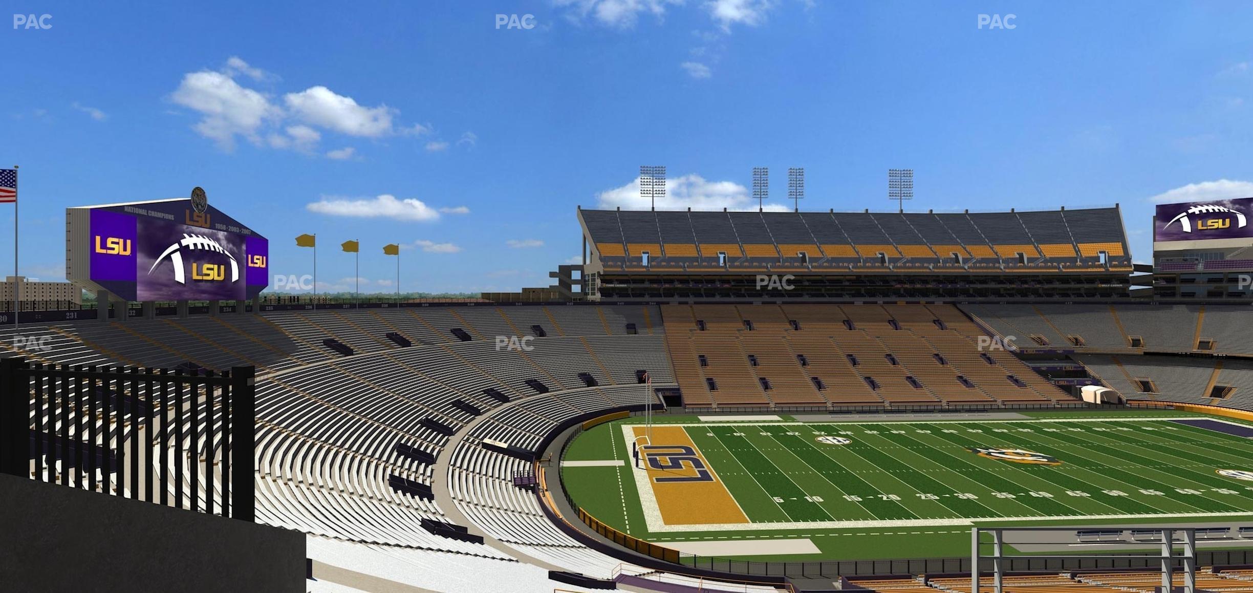 Seating view for Tiger Stadium Section Club 111