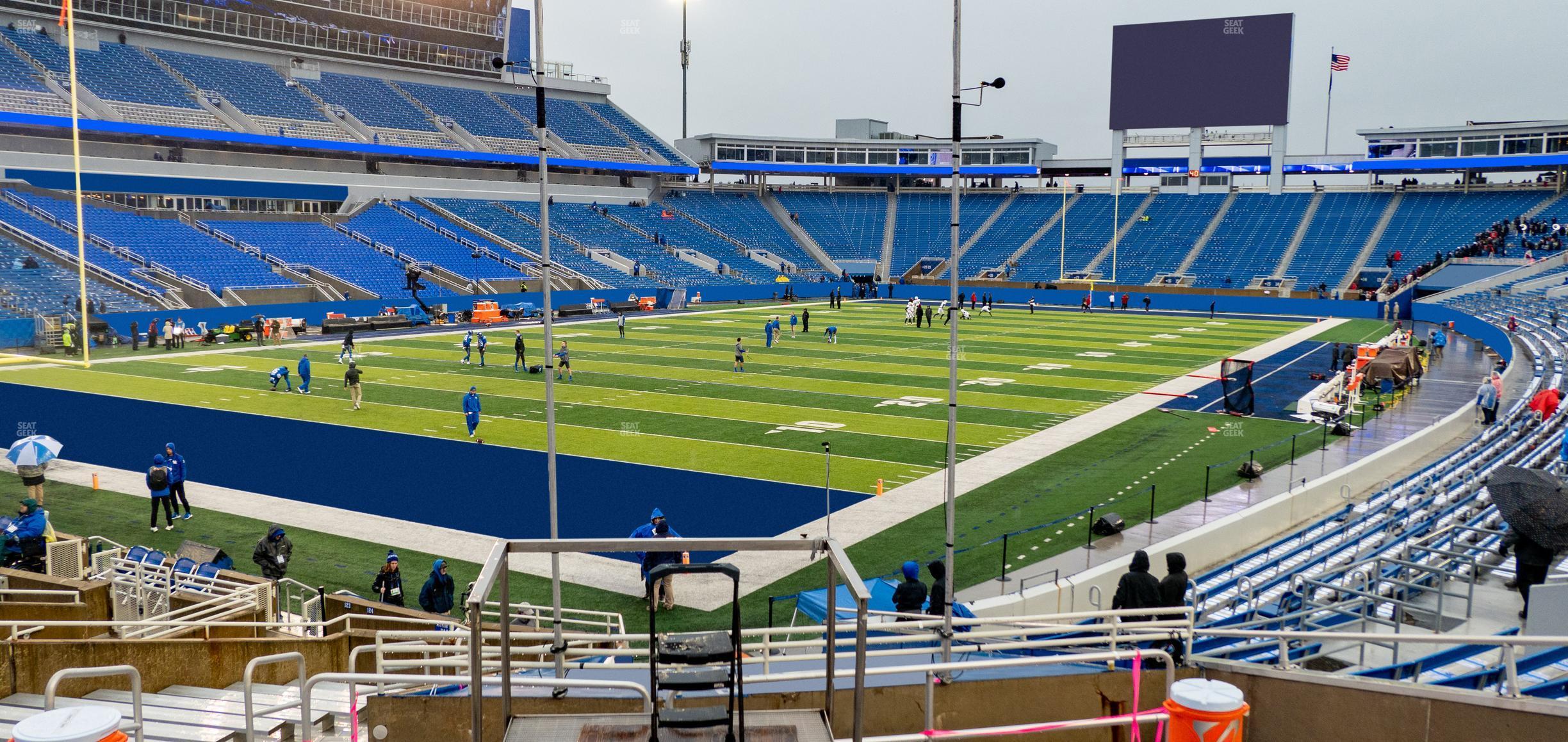 Seating view for Kroger Field Section 40